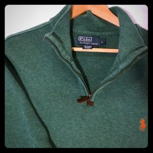 Men’s Polo 1/4 zip sweater (L)